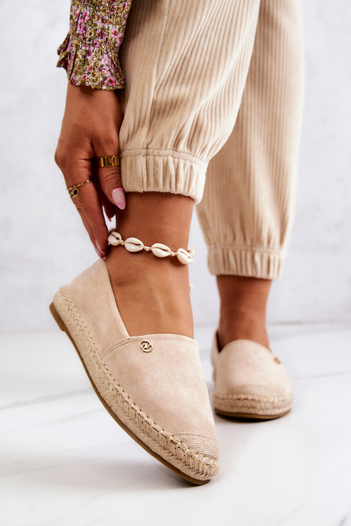 Dámské semišové espadrilky béžove Joaquin