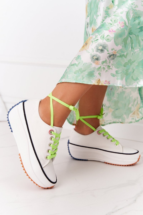 Dámské Tenisky Na Platformě Bílé Electric Love