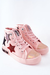 Detské vysoké tenisky s ružovým posúvačom veľkej hviezdy II374030