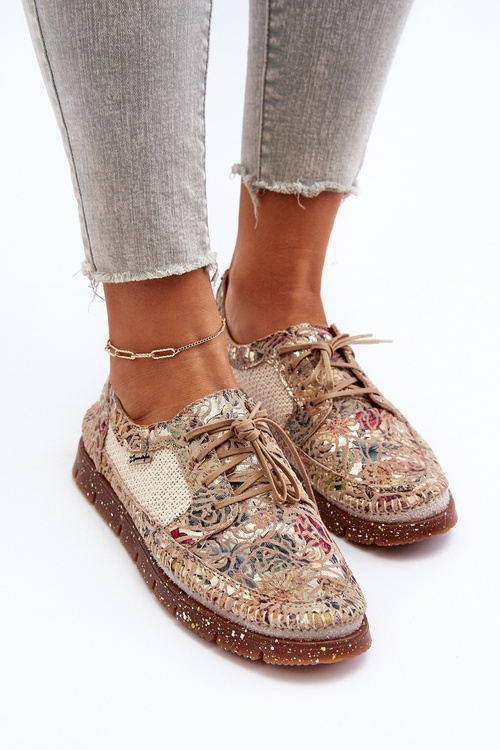 Dámská kožená obuv Maciejka 05850-22 Světle béžová