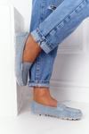 Dámske semišové Moccasins S.Barts Blue