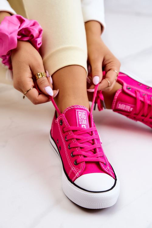 Nízke dámske tenisky Veľká hviezda JJ274A005 Fuchsia
