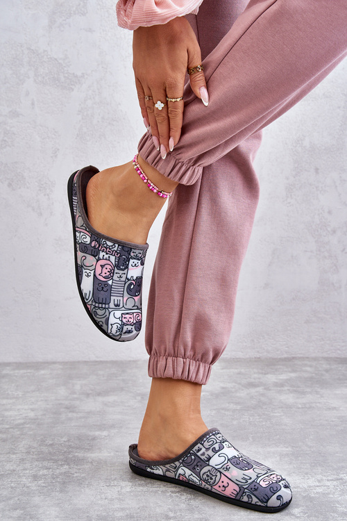Papci flip -flops befado Kitty 155d208 šedá
