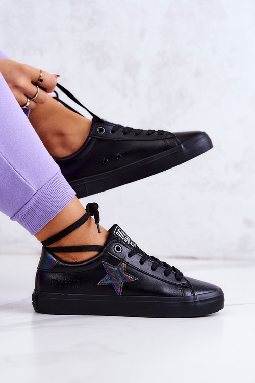 Kožené tenisky Star Big Star JJ274243 Black