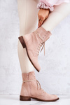Nicole ružové semišové topánky 2697