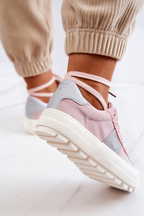 Dámska veľká hviezda JJ274481 Pink Sneakers