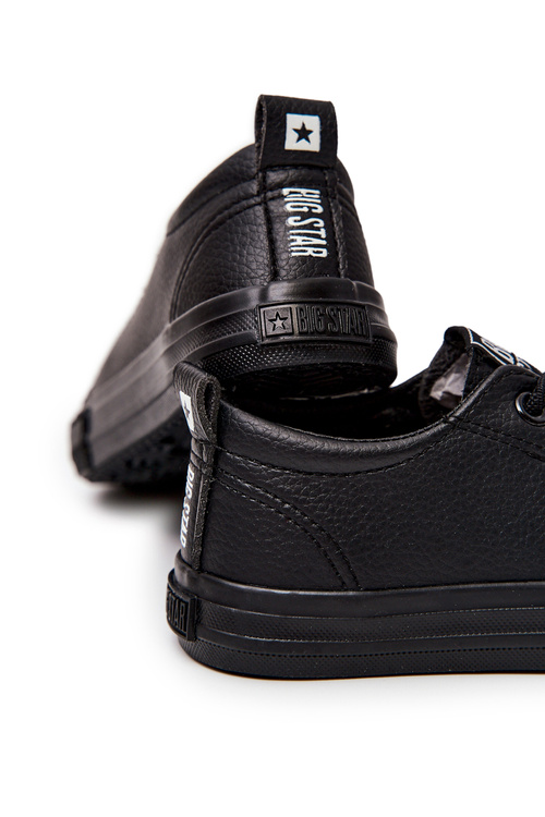 Kožené tenisky Big Star JJ374025 černé