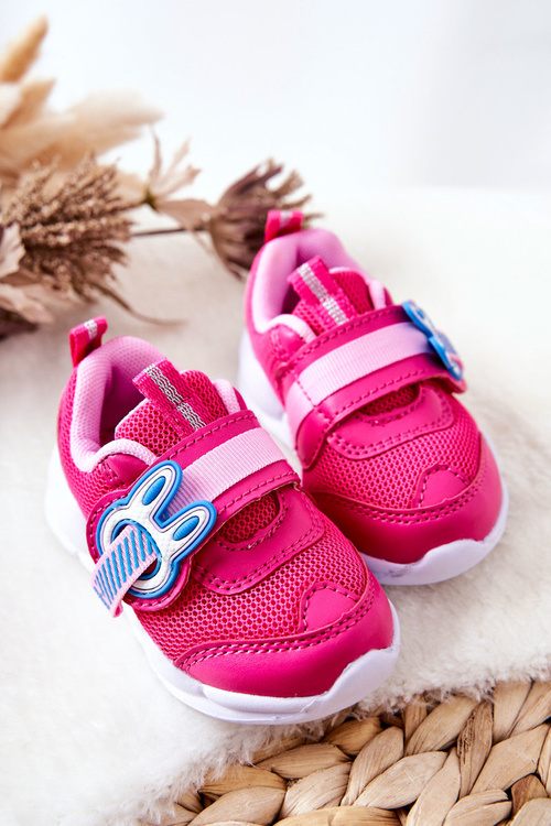 Detské športové topánky pre suchý zips befado 516p089 ružová