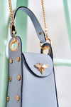 Malá dámská kabelka s Ornamentem Modrý Ellies
