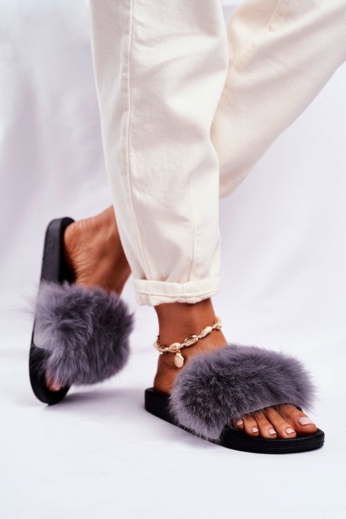 Dámske šedé flops Belmondo