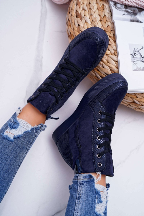 Dámská Obuv Sneakers Tmavě Modré Ferrer