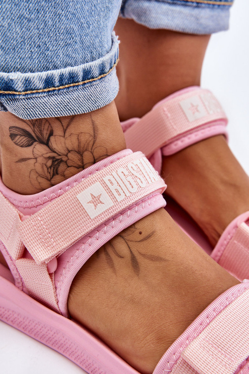 Dámske športové sandále Big Star LL274729 Pink
