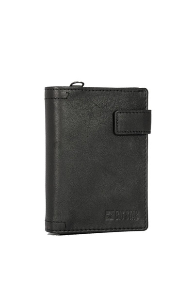 Mužská peněženka z přírodní kůže Big Star KK675003 Černá