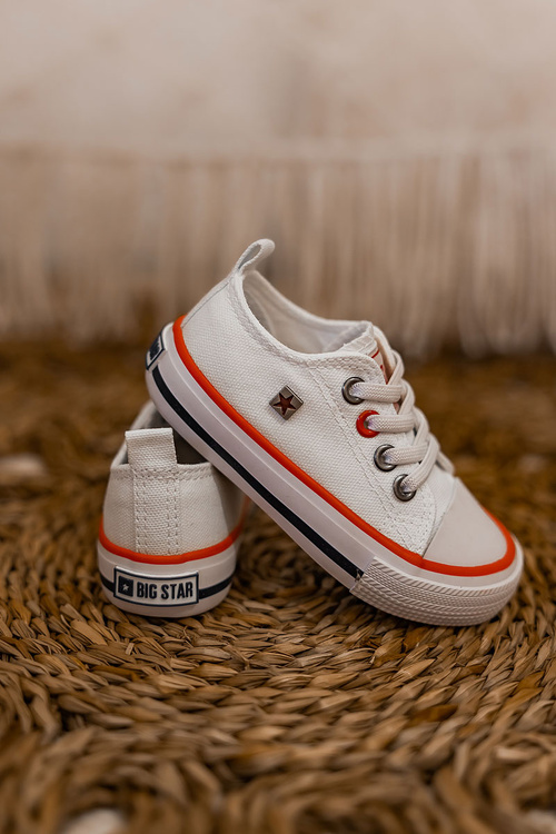 Dětské Klasické Tenisky Nízké BIG STAR HH374089 Bile