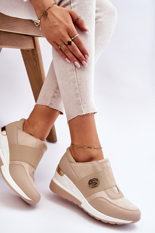 Dámske vložené športové topánky béžové jonas