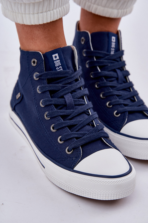 Dámske Vysoké Tenisky Big Star DD274333 Tmavomodré