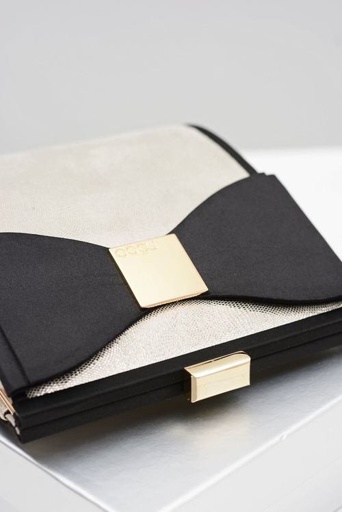 Dámska malá zlatá nobo vrecko luku