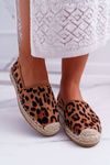 Dámské Espadrilky Slip On Semišové Leopard Jungle