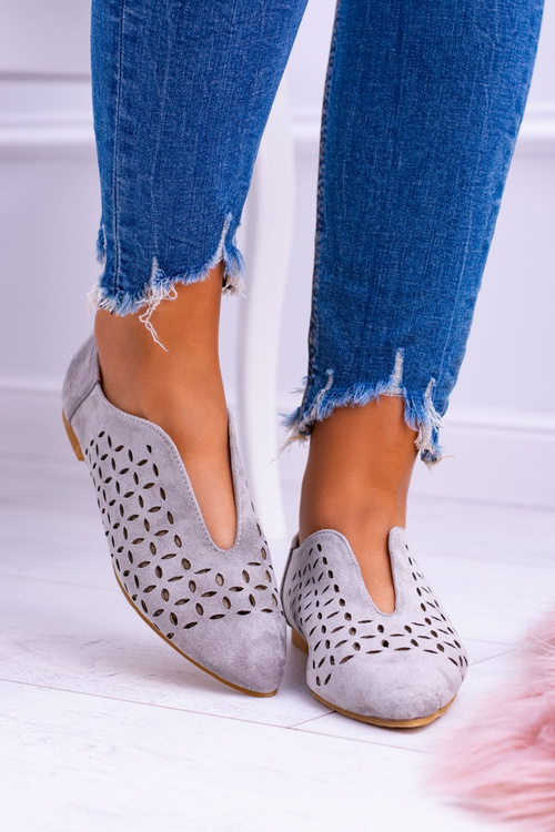 Lu Boo Gray Suede Women's Slip -Shop Synthia Synthia