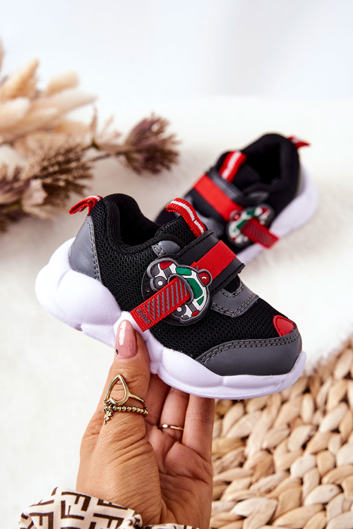 Detské športové topánky pre suchý zips befado 516p096 čierna