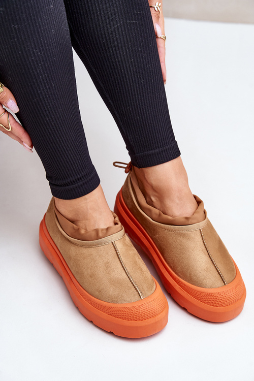 Dámské Sněhule Na Platformě S Nízkým Svrškem Camel Izamine