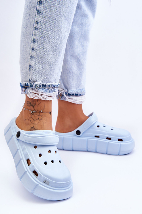Dámská pěnová platforma Crocs Světle modrá Beckett