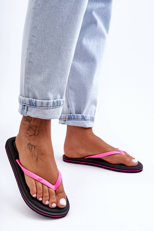 Dámské klasické sandály 4F 4FSS23FFLIF067-21S černá-růžová