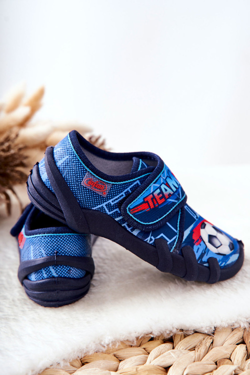 Befado Boty na suchý zip 273X321 Modrá