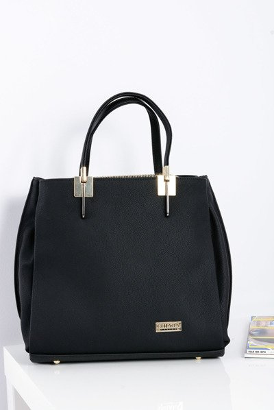 Duża Czarna Torba Damska + Saszetka + Lustereczko POLSKA