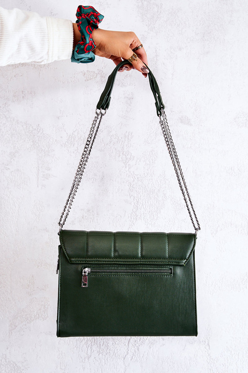 Prošívaná taška na dopisy zelená Nerissa