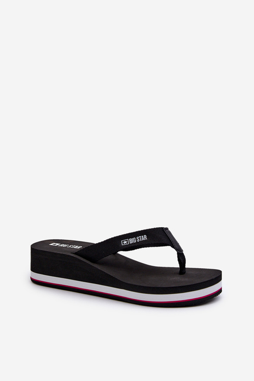 Ženské flip -flops flip -flops on kliny veľká hviezda jj274a333 biela