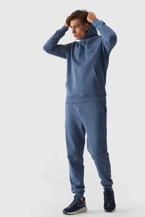 Pánská Mikina Bez Zapínání S Kapucí Modrá 4FWMM00TSWSM1464-32S