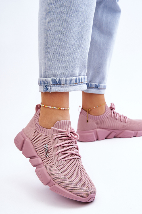 Dámské lehké tenisky Memory Foam System Big Star JJ274266 Růžove