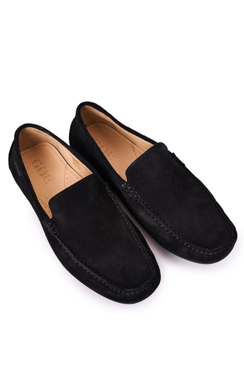 Suede Casy Goe HH1N4080 Čierne mokasíry čierne