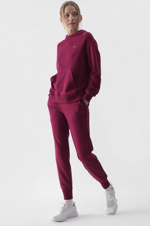 Dámská Mikina S Kapucí NRozepínací Fialová 4F 4FWMM00TSWSF1468-51S