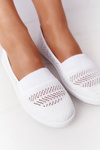 Slip-on White Chillout Openwork Sneakers
