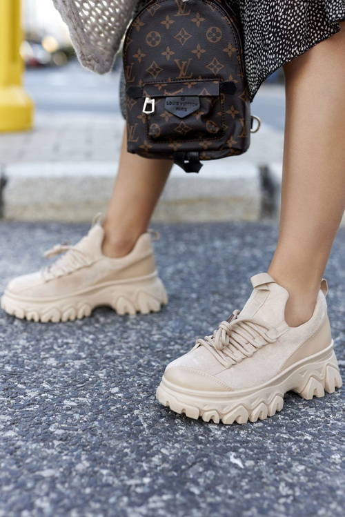 Dámske športové topánky tenisky béžové míle