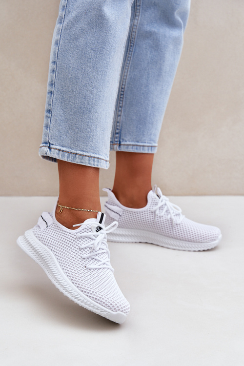 Síťové Nazouvací Sportovní Boty Dámské Bílé Harice