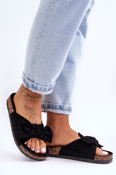 Nazouváky Na Korkové Podrážce Černé Wendy