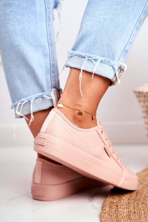 Dámske tenisky s veľkou hviezdou Pink GG274103