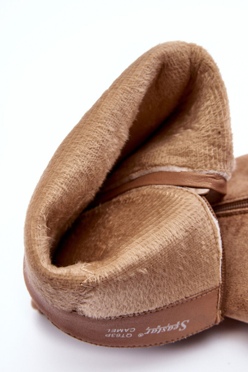 Kozáky pred kolenom na semišovom stĺpe Dark Beige Killita