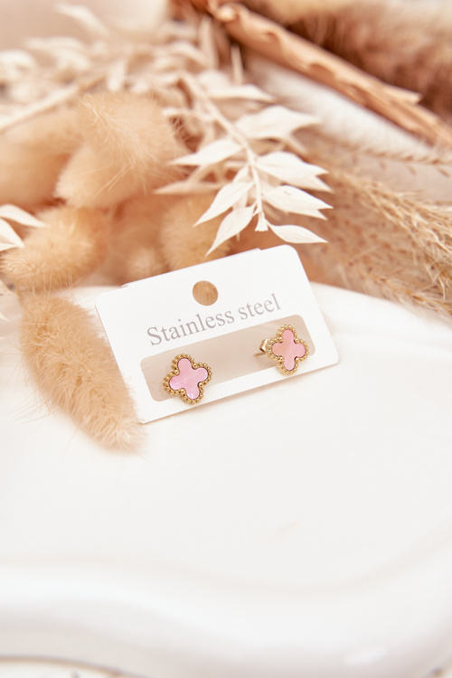 Náušnice z nehrdzavejúcej ocele ružové zlato