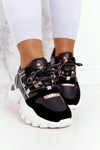 Dámské Sneakersy Na Masivní Podrážce Černé Power