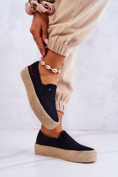 Dámské espadrilky na platformě Cross Jeans JJ2R4015C černá