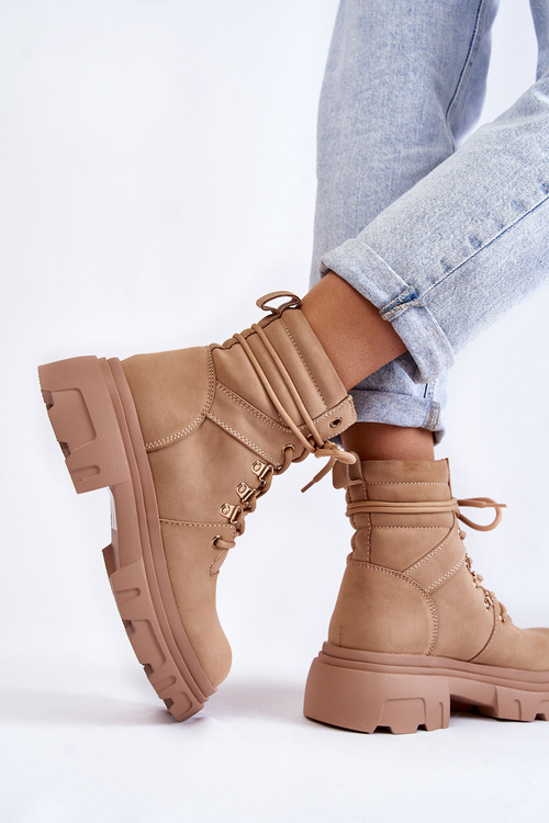 Merisha Lace -up Lace -up Leather Lace -up Boots