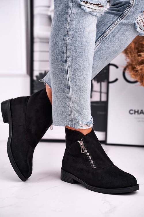 Dámske topánky so semišovým hradom Black Juno