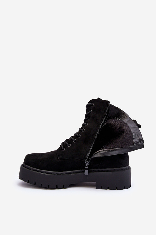 Ženské semišové topánky, ženská čierna Dearia