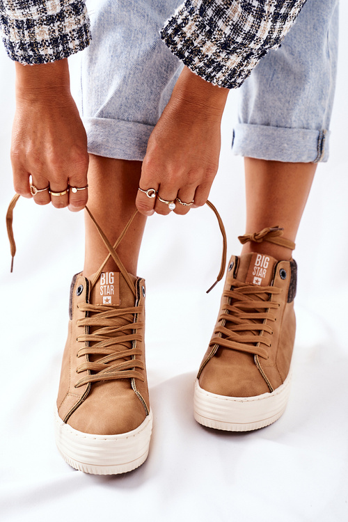 Vysoko izolované tenisky Big Star II274145 Camel