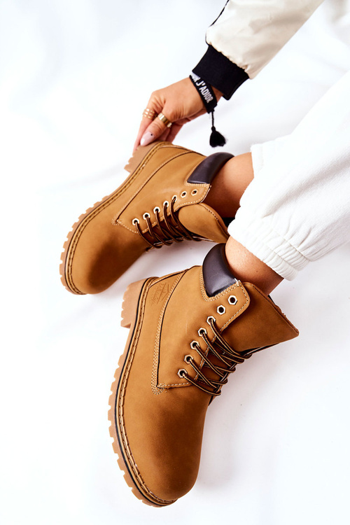 Oteplovačky Trappers Tmavě Béžové Crush