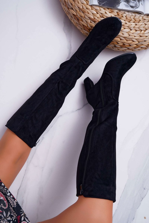 Ženské topánky Sergio Leone Black KZ275 Suede